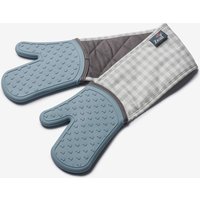 Steam Stop Waterproof Silicone Double Oven Gloves Duck Egg