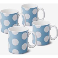 WM Bartleet & Sons Porcelain Original Mug 1 Pint Set of 4 in Blue