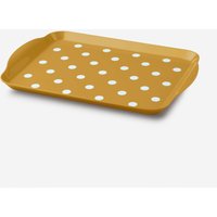 Zeal Melamine Dotty Tray Small in Mustard