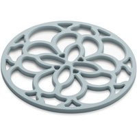 Silicone Heritage Circular Hot Mat Trivet 20cm Duck Egg
