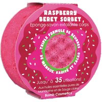 Bomb Cosmetics Women's Body Buffer Soap Shower Sponge Raspberry Beret in Pink