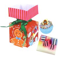 Bomb Cosmetics Women's Sprinkle Me Fancy Cracker Gift Set - Bath Bomb & Soap in Red