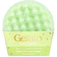 Bomb Cosmetics Gelato Body Buffer Soap Sponge Warm Croissant & Pistachio in Green