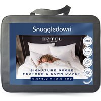 Snuggledown Hotel Goose Feather & Down 13.5 Tog (9+4.5 Tog) All Seasons Duvet in White | Size: Super King
