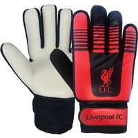 Liverpool FC Boy's Kids Goalkeeper Goalie Gloves in Red | Size: 10-14 Years