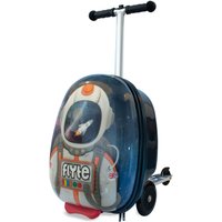 Flyte Sammie the Spaceman 18" Scooter Suitcase Folding Luggage With Wheels in Blue