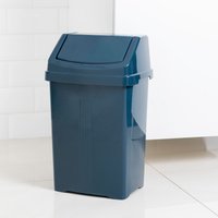 High Grade Plastic Flip Top 15Ltr Small Waste Bin