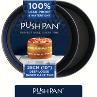 Set 2 x 10 Inch Deep Cake Tins
