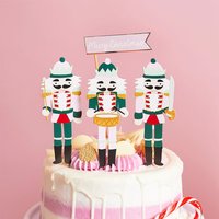 Nutcracker Paper Cake Topper Set