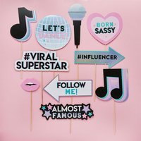 Lets Dance Card Photo Props Pack 10