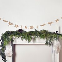 Christmas Character Wooden Party Garland 2.5m