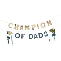 Gold Champion Dads Card Banner x2 2m