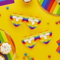 Rainbow Card Glasses Pack 10