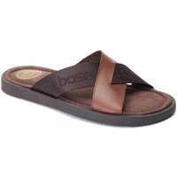 Base London Men's Webb Slider in Brown | Size: 8