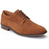 Base London Men's Twain Brogue Shoe in Light Brown | Size: 12