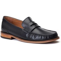 Base London Men's Garfield Penny Loafer in Black | Size: 10