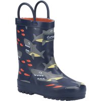 Cotswold 'Puddle' Rubber Wellington Boots in Black | Size: Infant 5