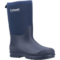 Cotswold Boy's 'Hilly Neoprene' Wellington Boots in Navy | Size: Infant 13