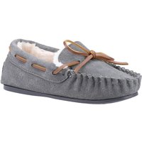 Hush Puppies 'Addison' Suede Slippers in Grey | Size: Infant 12