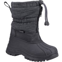Cotswold 'Bathford' Textile/Weather Wellingtons in Black | Size: Infant 10.5