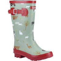 Cotswold Farmyard' Wellington in Green | Size: Infant 12