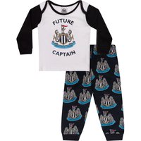 Newcastle United FC Baby Pyjama Set in Black | Size: 12-18 m