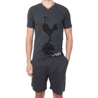 Tottenham Hotspur FC Men's Adults Short Pyjama Set in Grey | Size: Large