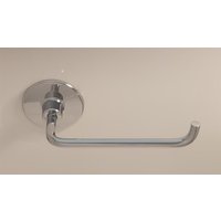 Luxury Living Milano Bathroom Toilet Roll Paper Holder in Silver