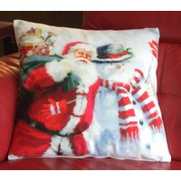 Christmas Snowman Decorative Cushion Cover 45cm x 45cm cm x 45 cm