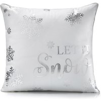 Christmas Let It Snow Decorative Cushion Cover 45cm x 45cm cm x 45 cm