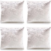 Luxurious Crushed Velvet Cushions Set 4 cm x 45 cm