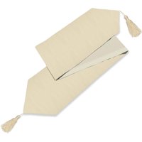 Faux Linen Fully Lined Table Runner Light