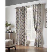 Luxury Living Geo Blackout Ring Top Curtains in Yellow | Size: 229 cm width x 274 cm drop