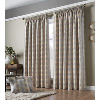 Luxury Living Reflect Jacquard Fully Lined Ready Made Pencil Pleat Curtains in Yellow | Size: 229 cm width x 229 cm drop