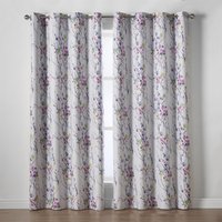 Alan Symonds Sakura Blockout Curtains Multi Eyelet Header Thermal | Size: 168 cm width x 229 cm drop