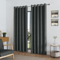 Temple Velvet Ring Top Blackout Curtains cm width x 183 cm drop