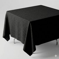 Durable Easy Care Fade Resistant Linen Look Tablecloths 85cm Square