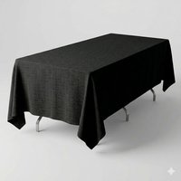 Durable Easy Care Fade Resistant Linen Look Tablecloths 150x230cm Oblong 150x230 cm