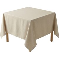 Durable Easy Care Fade Resistant Linen Look Tablecloths 135cm Square