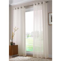 Voile Ring Top Curtain Panel Pair cm width x 229 cm drop