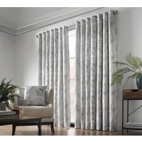 Fern Jacquard Ring Top Ready Made Curtains cm width x 137 cm drop