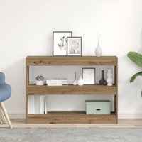 Berkfield Home Bookcase/Room Divider - Artisan Oak - 100x30x72 cm - Made from Engineered Wood in Brown | Size: 100 x 30 x 72 cm