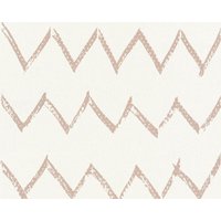 A.S. Metallic Graphic Linen Fabric Paint Brush Stroke Wallpaper