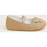 Monsoon Girl's Baby Butterfly Walker Shoes Gold | Size: 18-24 m