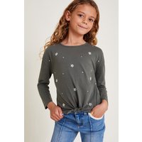 Embellished Long Sleeve Top