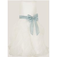 Cancan Sleeveless Bow Ruffle Dress Ivory Years