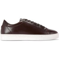 KG Kurt Geiger Men's 'Fire' Leather Trainers in Brown | Size: 6