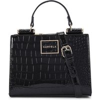 Carvela Women's 'Jessica Mini Tote 2' Croc Print Bag in Black