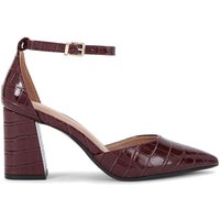 Carvela Women's 'Refined Court' Croc Print Heels in Red | Size: 8