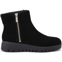 Carvela Women's 'Bello Zip Ankle' Suede Boots in Black | Size: 8